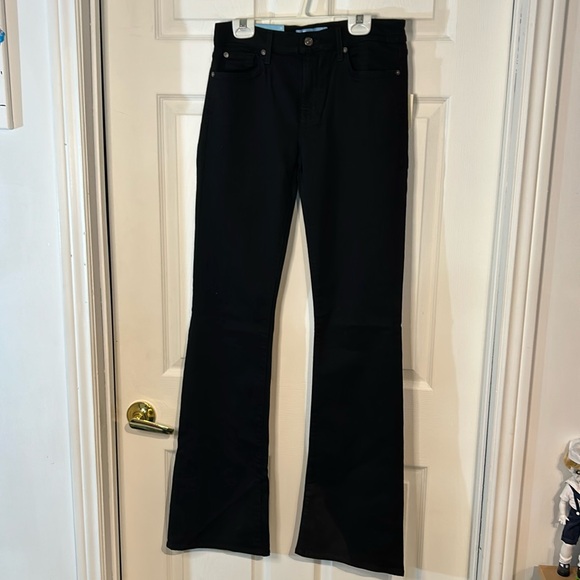 NWT ladies size 29/35 7 For All Mankind original bootcut Black jeans - Picture 1 of 11